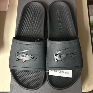 Lacoste Croco slide, size 11